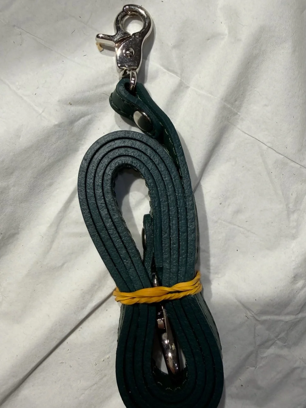 Pulicati Dark Green Saffiano Dome Satchel